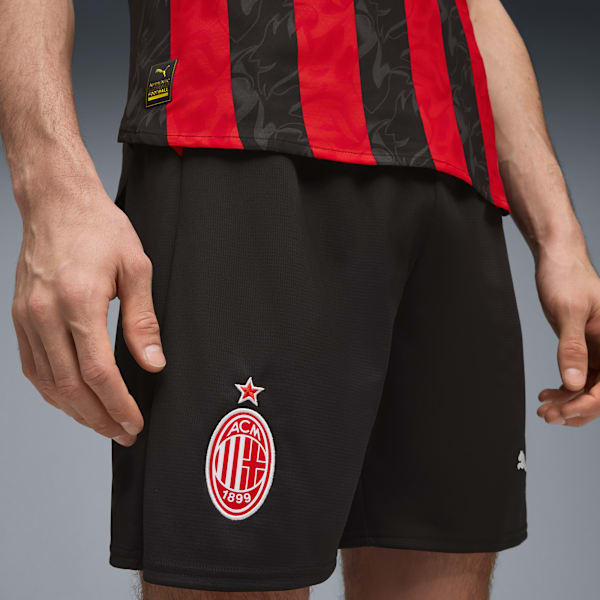 AC Milan 25/26 Replica Men’s Breathable Football Shorts, PUMA Black-For All Time Red, extralarge-IND