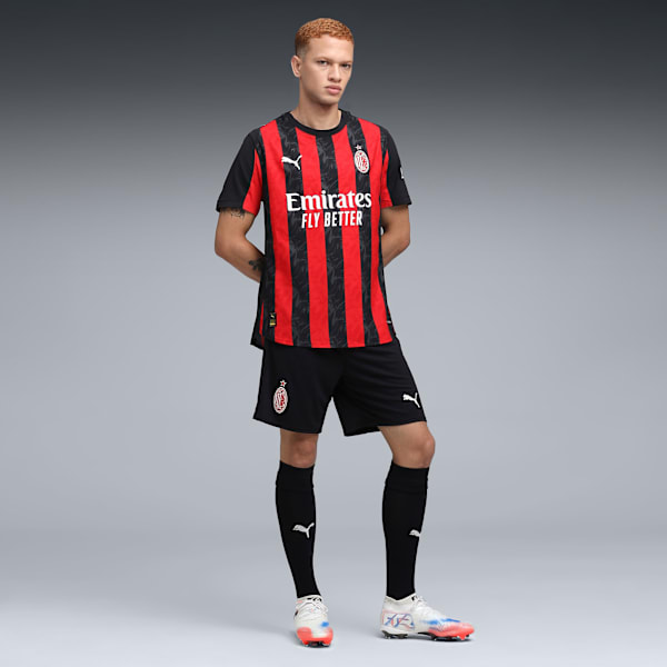 25/26 AC MILAN THIRD KIT Replica Men’s Football Shorts, PUMA Black-For All Time Red, extralarge-IND