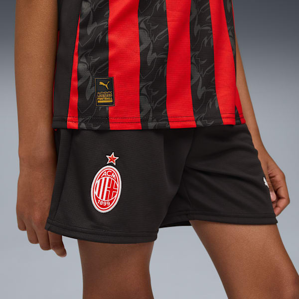 AC Milan 25/26 Youth Training Replica Shorts, PUMA Black-For All Time Red, extralarge-IND