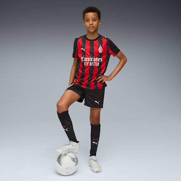 AC Milan 25/26 Youth Training Replica Shorts, PUMA Black-For All Time Red, extralarge-IND