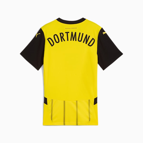 Camiseta de fútbol local del Borussia Dortmund 24/25 para mujer, Faster Yellow-PUMA Black, extralarge
