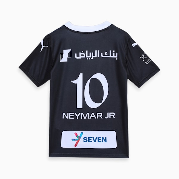 Al Hilal SFC Neymar Jr. Youth Third Replica Fan Football Jersey, PUMA Black-PUMA White, extralarge-IND