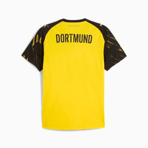 Borussia Dortmund Authentic Home 25/26 Men's Soccer Jersey, Faster Yellow-PUMA Black, extralarge