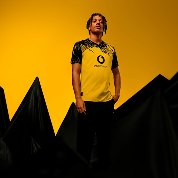 Borussia Dortmund Home Jersey Authentic, Faster Yellow-PUMA Black, extralarge