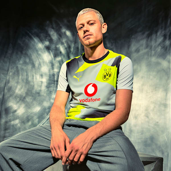 BVB Away Jersey Replica, Silver Mist-Yellow Alert, extralarge