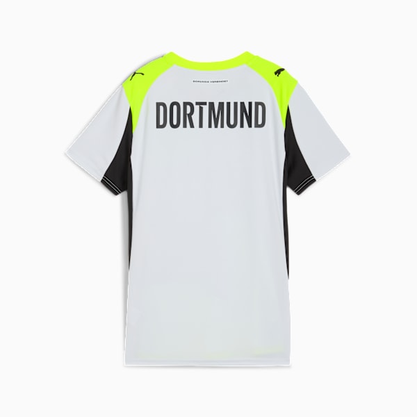 Borussia Dortmund Women's Away Jersey Replica, Silver Mist-Yellow Alert, extralarge-IND