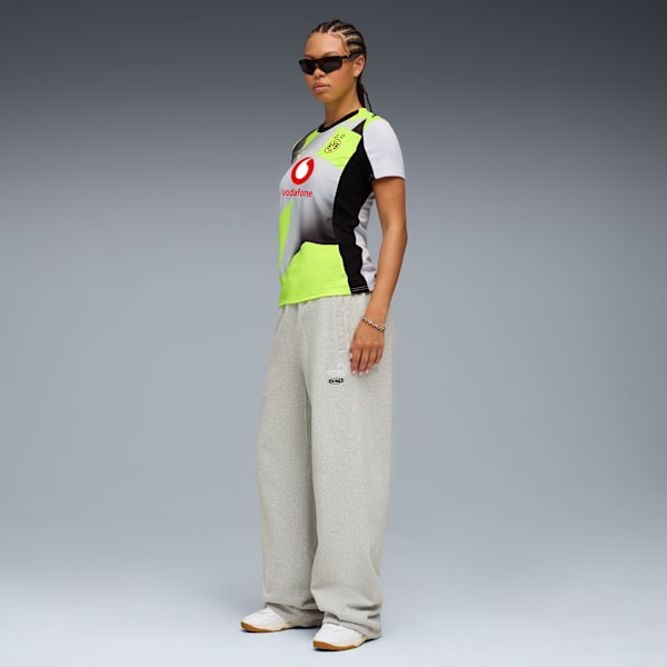 Borussia Dortmund Women's Away Jersey Replica, Silver Mist-Yellow Alert, extralarge-IND