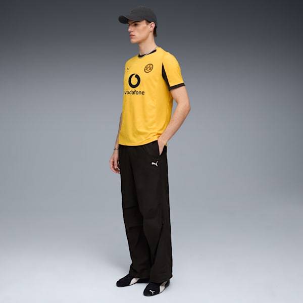 Borussia Dortmund 25/26 Replica Cup Men's Soccer Jersey, Yellow Sizzle-PUMA Black, extralarge