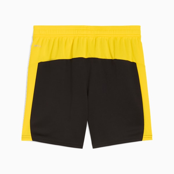 BVB Shorts Rep w/blocking Youth, PUMA Black-Faster Yellow, extralarge