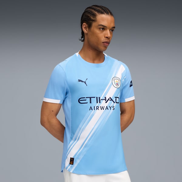 Manchester City 25/26 Authentic Home Jersey Men, Team Light Blue-PUMA White, extralarge