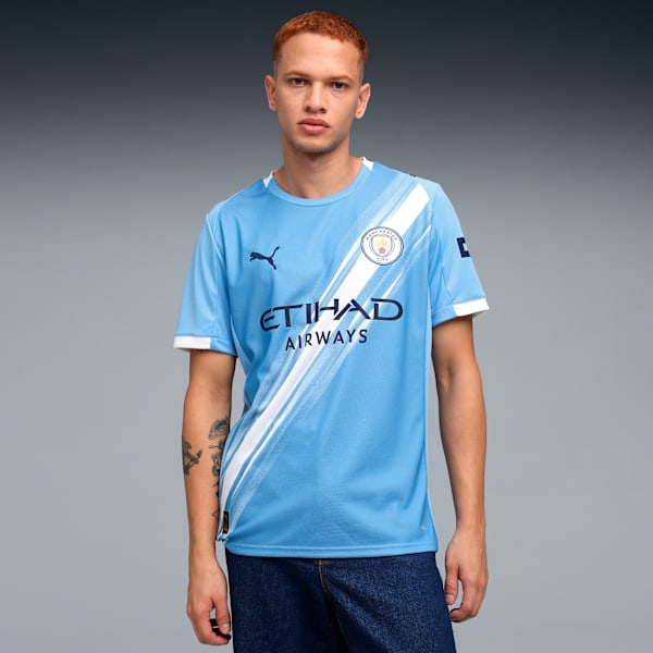 Manchester City 25/26 Men's Home Replica Jersey, Team Light Blue-PUMA White, extralarge-IND