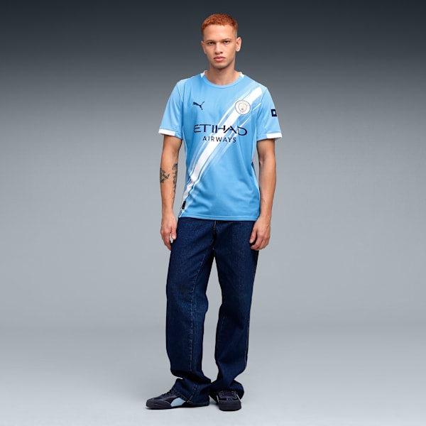 Manchester City 25/26 Men's Home Replica Jersey, Team Light Blue-PUMA White, extralarge-IND