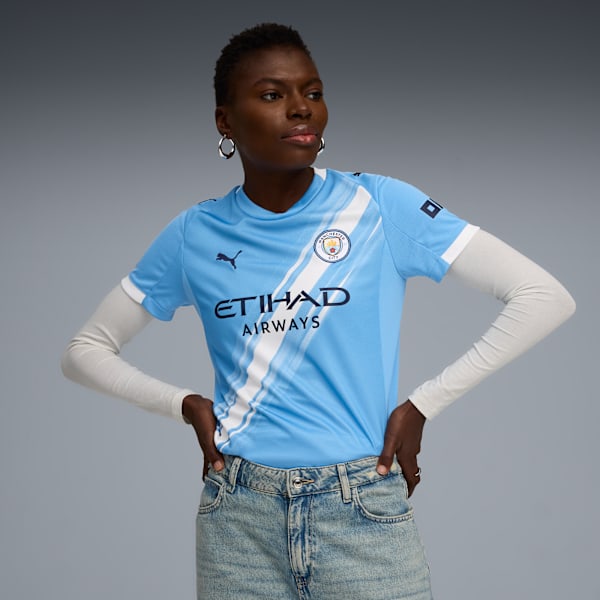 Manchester City 25/26 Home Jersey Women, Team Light Blue-PUMA White, extralarge