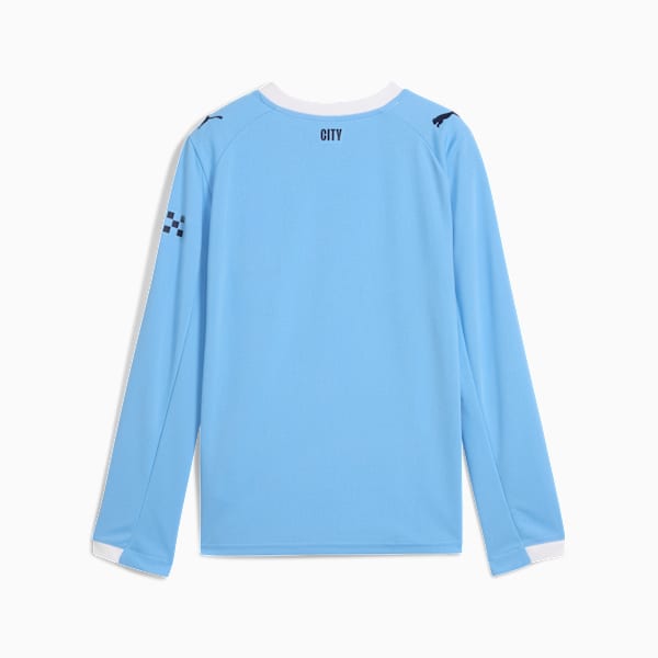 Manchester City 25/26 Long Sleeve Home Jersey Youth, Team Light Blue-PUMA White, extralarge-GBR