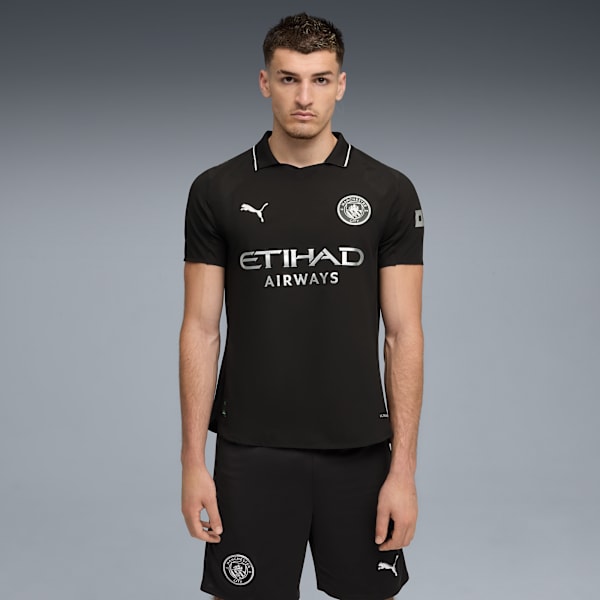 Manchester City 25/26 Authentic Away Jersey Men, PUMA Black, extralarge