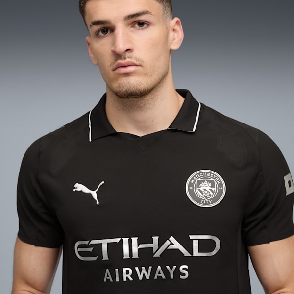 Manchester City 25/26 Authentic Away Jersey Men, PUMA Black, extralarge