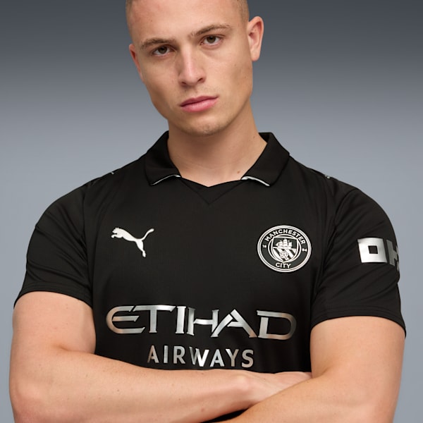 Manchester City 25/26 Replica Away Jersey Men, PUMA Black, extralarge