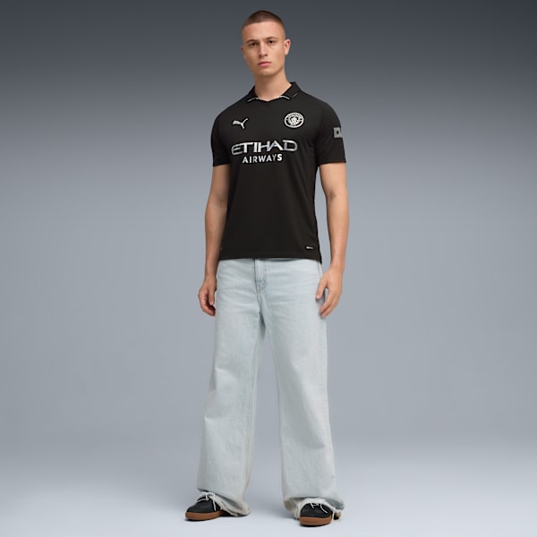 Manchester City 25/26 Replica Away Jersey Men, PUMA Black, extralarge