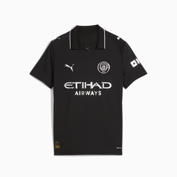 Manchester City 25/26 Replica Away Jersey Youth, PUMA Black, extralarge