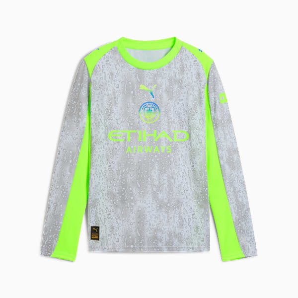 Manchester City 25/26 Long Sleeve Third Jersey Youth, Cool Weather-Pro Green, extralarge-GBR