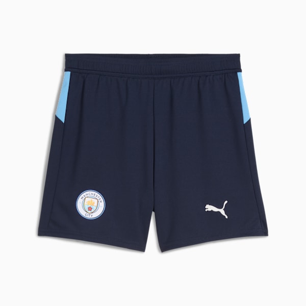 Manchester City 25/26 Kid's Home Replica Shorts, Deep Navy-Team Light Blue, extralarge-IND