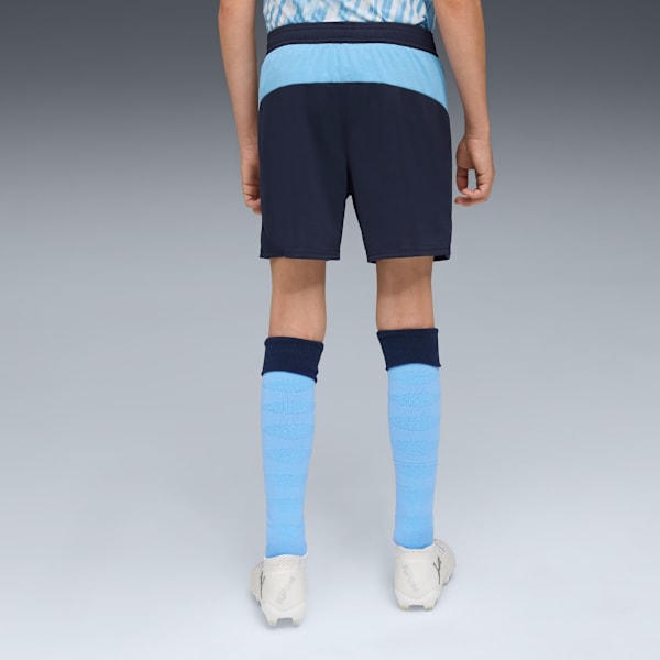 Manchester City 25/26 Kid's Home Replica Shorts, Deep Navy-Team Light Blue, extralarge-IND