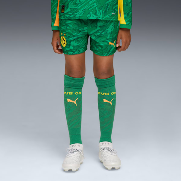 Borussia Dortmund 25/26 Goalkeeper Shorts Youth, Archive Green-Intense Orange, extralarge