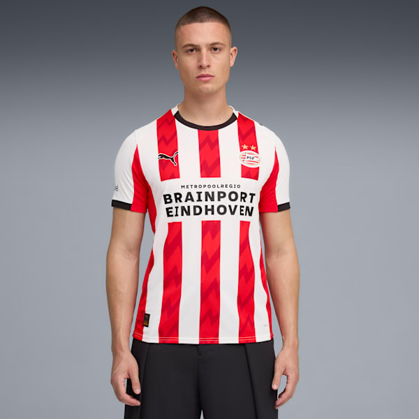 PSV Eindhoven 25/26 Home Jersey Men, PUMA White-For All Time Red, extralarge