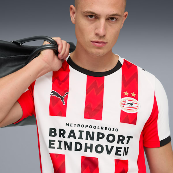 PSV Eindhoven 25/26 Home Jersey Men, PUMA White-For All Time Red, extralarge