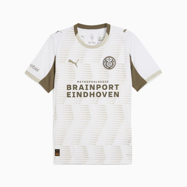メンズ 2025-26 PSV サード レプリカ 半袖 ユニフォーム, PUMA White-Desert Dust, extralarge-JPN