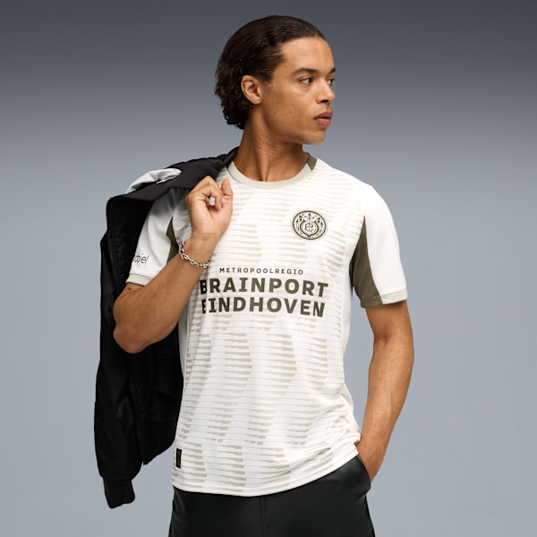 メンズ 2025-26 PSV サード レプリカ 半袖 ユニフォーム, PUMA White-Desert Dust, extralarge-JPN