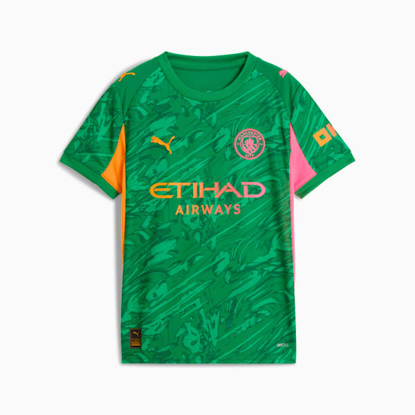 Manchester City 25/26 Goalkeeper Jersey Youth, Archive Green-Heat Fire, extralarge-GBR