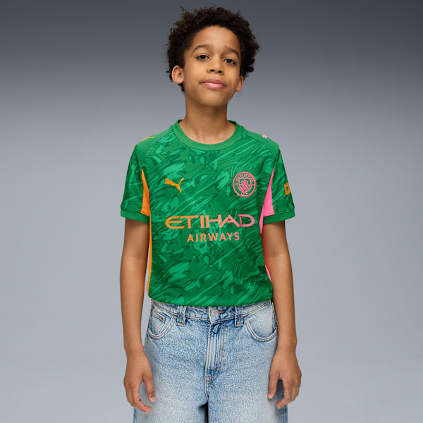 Manchester City 25/26 Goalkeeper Jersey Youth, Archive Green-Heat Fire, extralarge-GBR