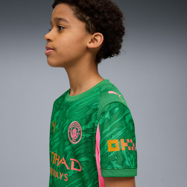 Manchester City 25/26 Goalkeeper Jersey Youth, Archive Green-Heat Fire, extralarge-GBR