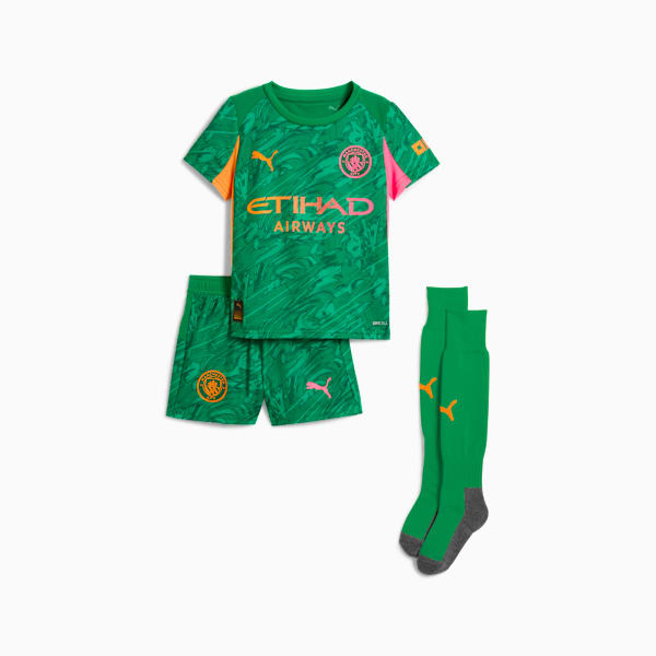 Manchester City 25/26 Goalkeeper Minikit Kids, Archive Green-Heat Fire, extralarge-GBR