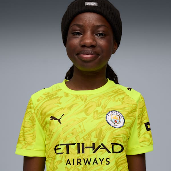 Manchester City 25/26 Goalkeeper Jersey Youth, Yellow Alert, extralarge-GBR