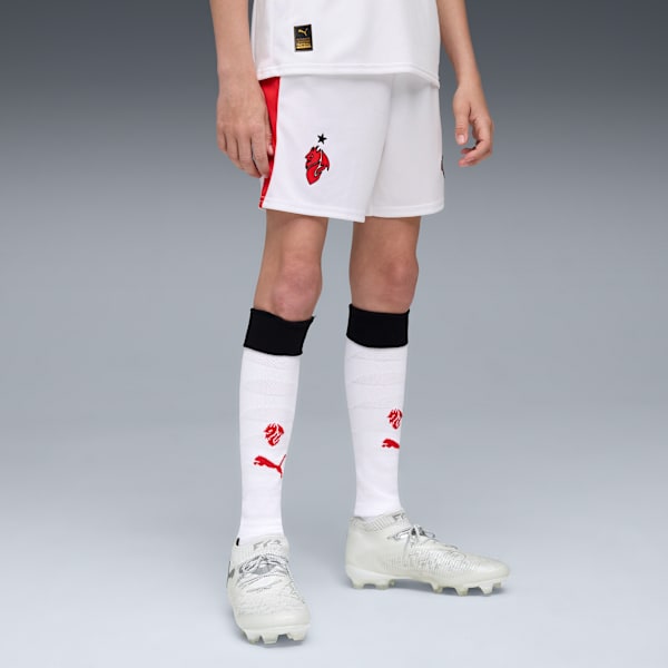 AC Milan 25/26 Shorts Youth, PUMA White-For All Time Red, extralarge-GBR
