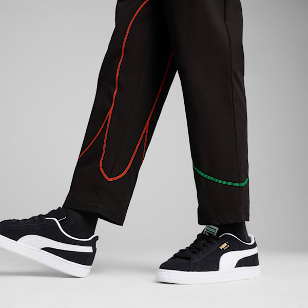 Morocco ftblStatement Track Pants Men, PUMA Black-PUMA Red-Archive Green, extralarge