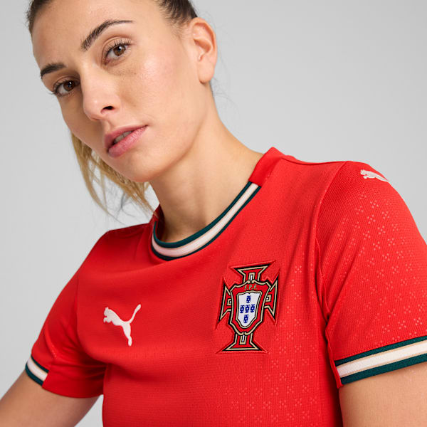 Portugal '25 Home Replica Women's Soccer Jersey, Sport Red-Sugared Almond, extralarge