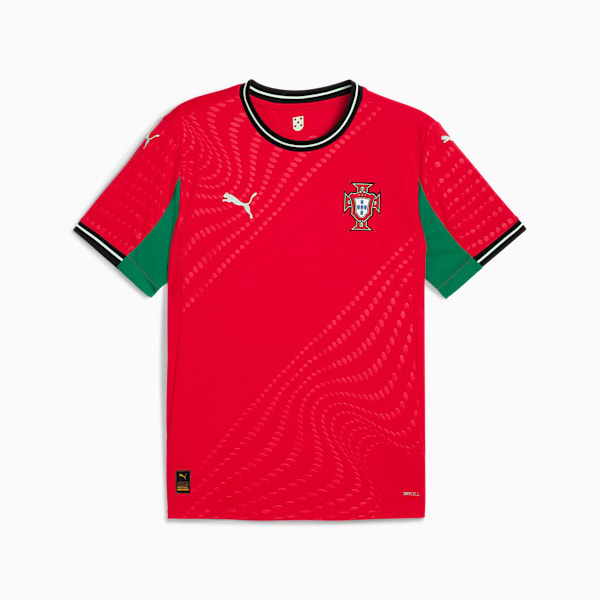 Portugal Women's Team 2025 Home Jersey Men, Pure Red-Fresh Mint, extralarge