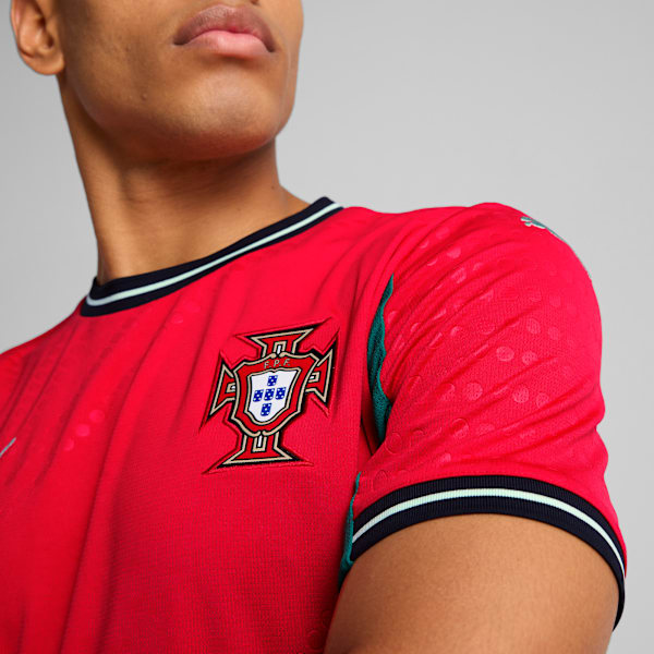 Portugal Women's Team 2025 Home Jersey Men, Pure Red-Fresh Mint, extralarge
