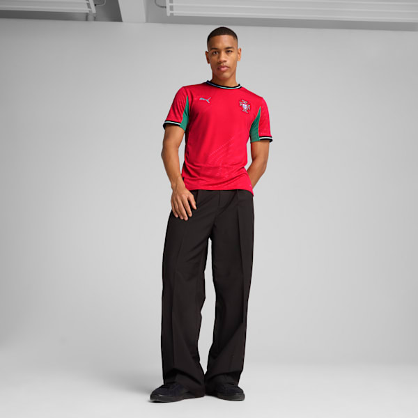 Portugal Women's Team 2025 Home Jersey Men, Pure Red-Fresh Mint, extralarge