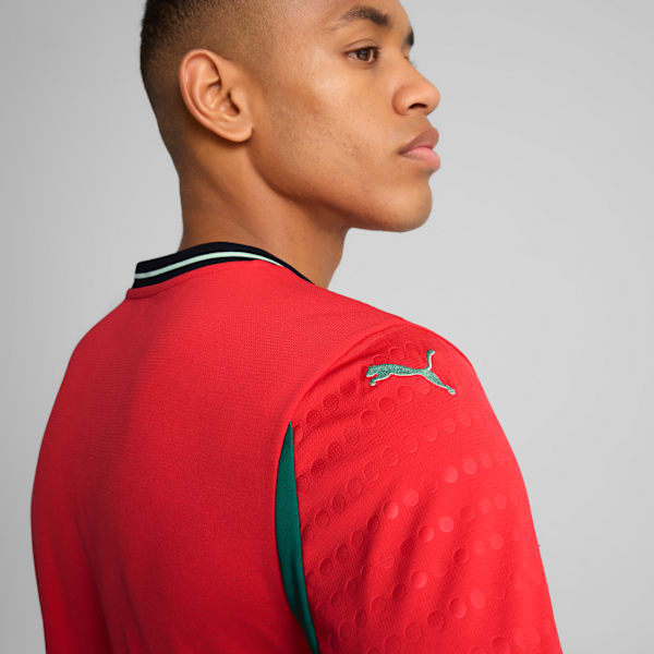 Portugal Women's Team 2025 Home Jersey Men, Pure Red-Fresh Mint, extralarge