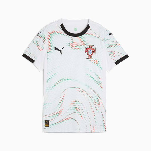 Réplica de la playera de fútbol away para mujer Portugal '25, PUMA White-PUMA Black, extralarge