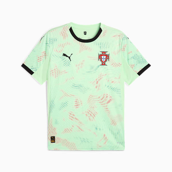 Portugal Women's Team 2025 Away Jersey Men, Fresh Mint-PUMA Black, extralarge