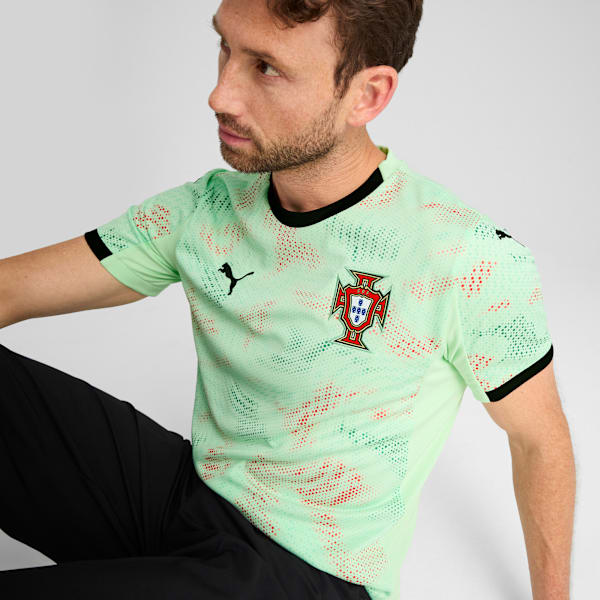 Portugal Women's Team 2025 Away Jersey Men, Fresh Mint-PUMA Black, extralarge