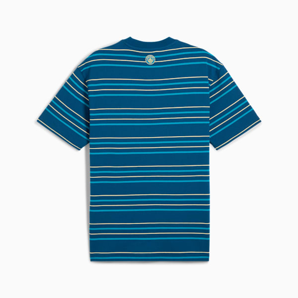 Manchester City MMQ Striped Tee Men, Sailing Blue-Tropical Blue, extralarge-GBR