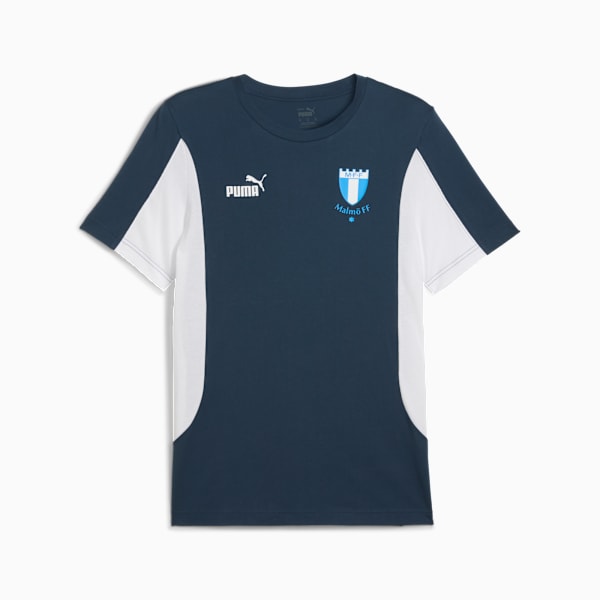 Malmö FF ftblARCHIVE Men's Football Tee, Dark Night-PUMA White, extralarge-IND
