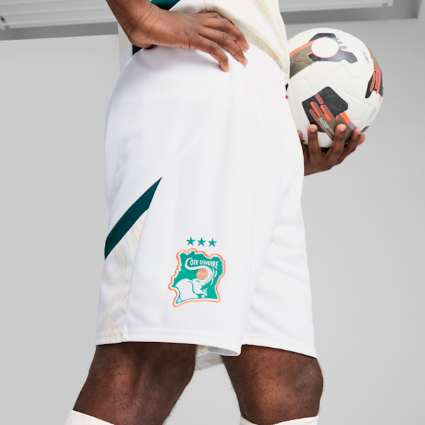 Ivory Coast 2025 Shorts Men, PUMA White-Dark Myrtle, extralarge