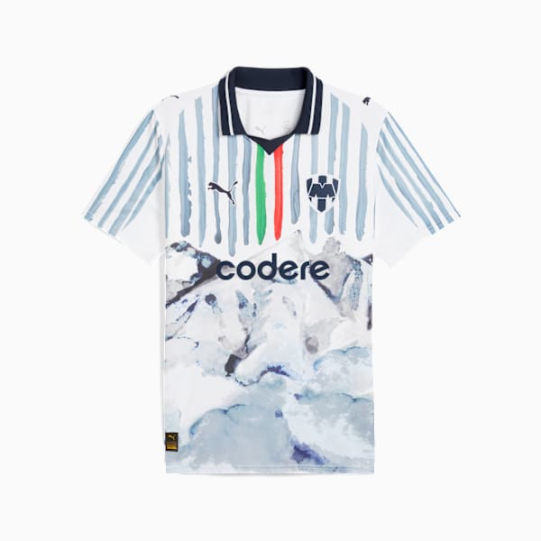 PUMA x KIDSUPER MTY Men's Sweat-Wicking Replica Jersey, PUMA White-Deep Navy, extralarge-IND